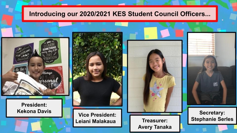 Student Council Officers 2020-2021