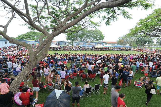 KSE annual event song fest many audience on campus watching student dancing